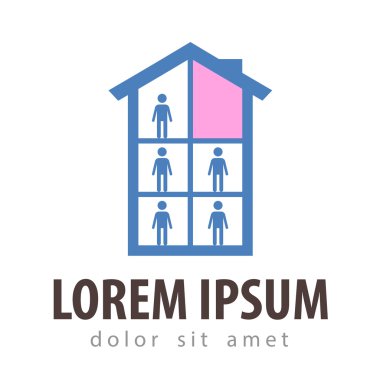 otel vektör logo tasarım şablonu. ev veya apartman simgesi