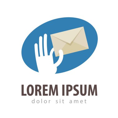 Teslimat vektör logo tasarım şablonu. posta veya postane simgesi