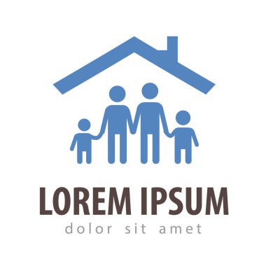 house vector logo design template. family or home icon