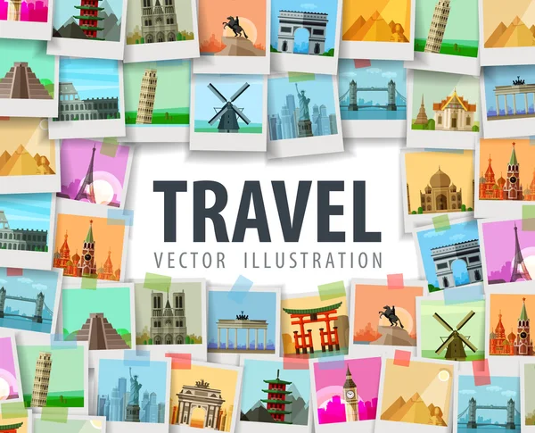 Travel vector logo design template. trip or vacation icon — Stock Vector