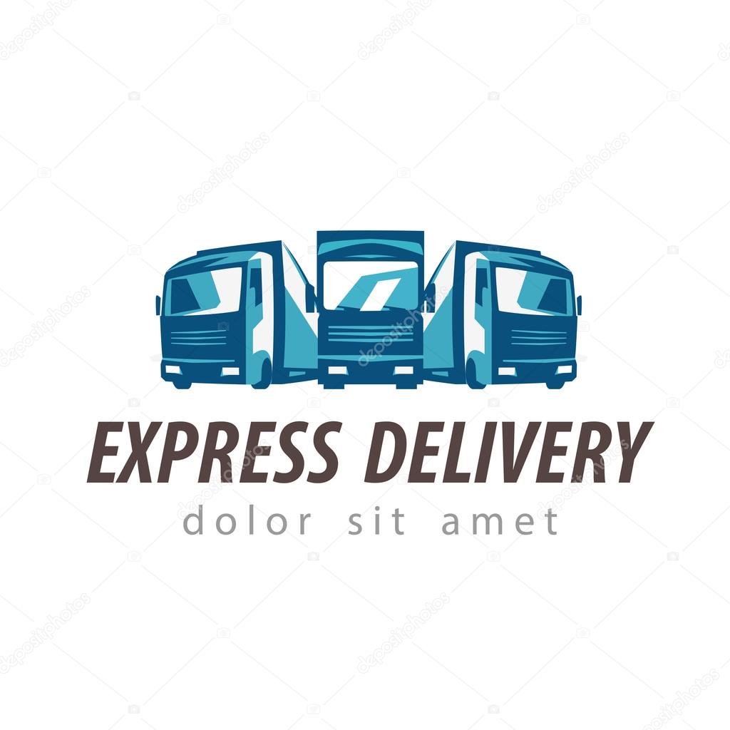 truck vector logo design template. traffic or delivery icon