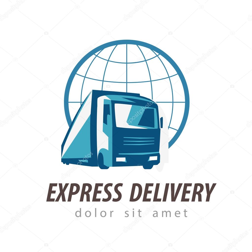 delivery vector logo design template. transportation or truck icon