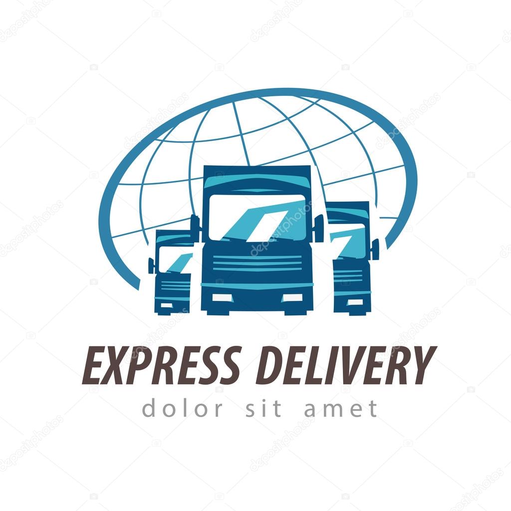 truck vector logo design template. traffic or delivery icon