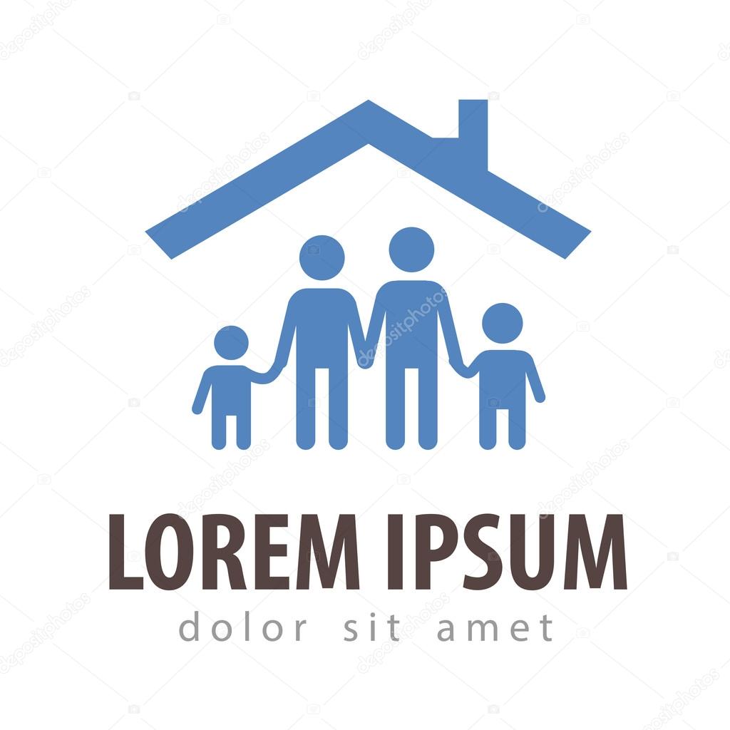 house vector logo design template. family or home icon
