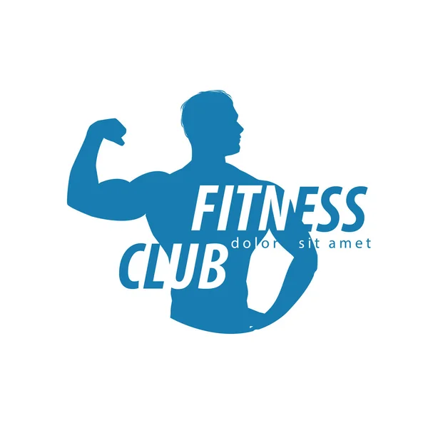 Fitness wektor logo szablon projektu. ikona sportu lub siłowni — Wektor stockowy