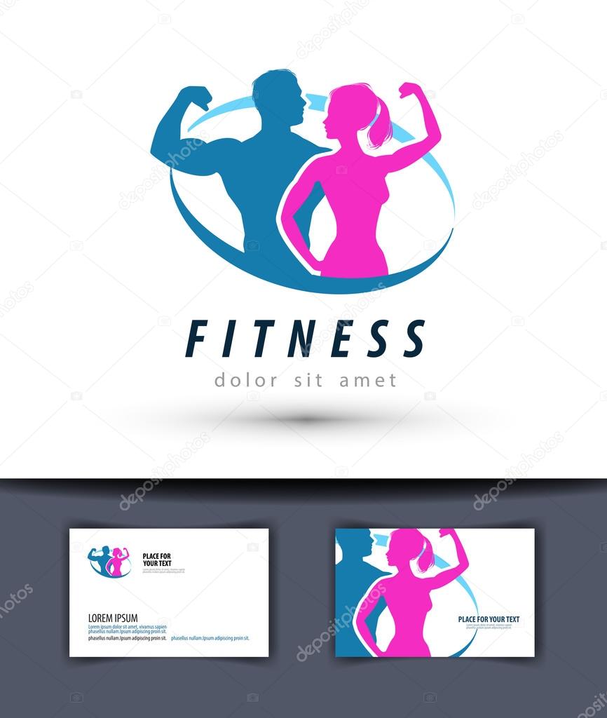 fitness vector logo design template. gym or sport icon