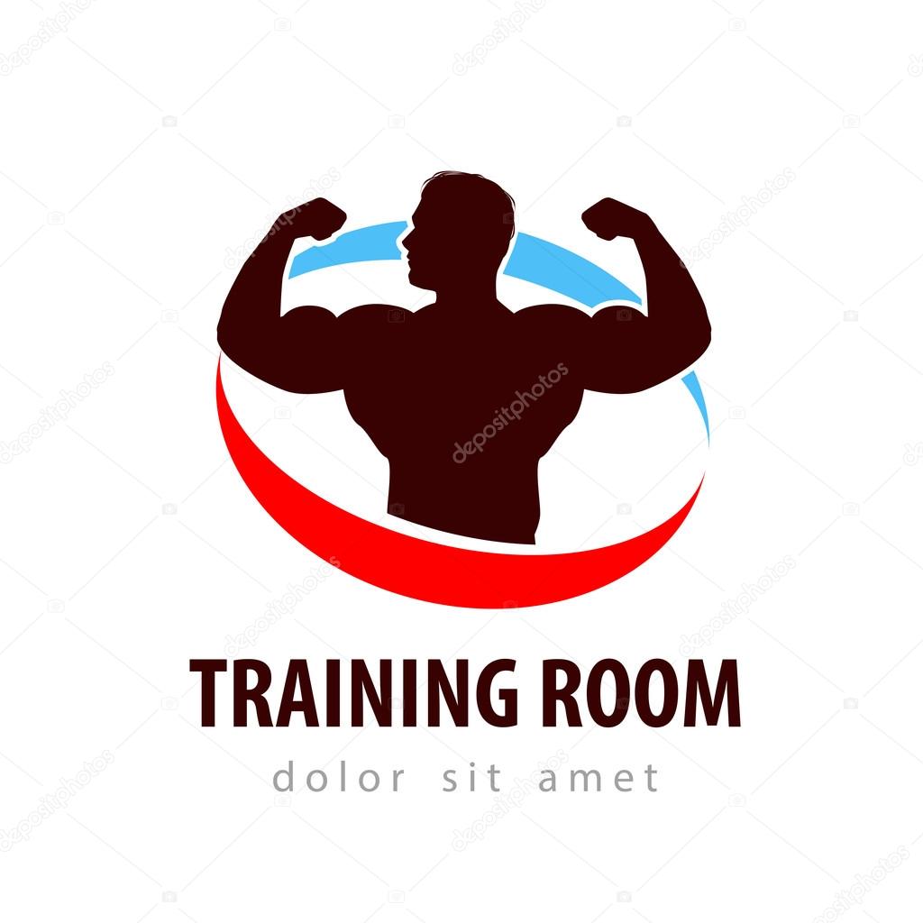 Bodybuilder on a white background. vector illustration