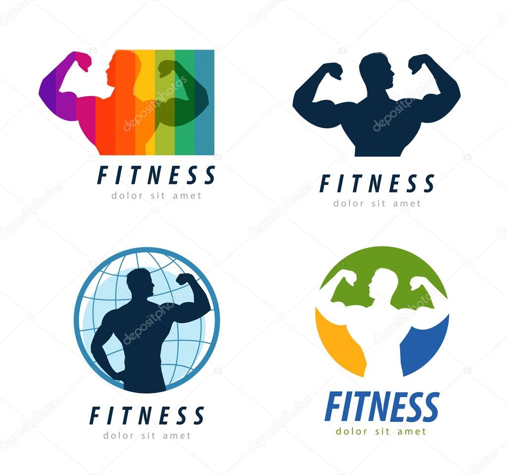 Sports and fitness on a white background. vector illustration