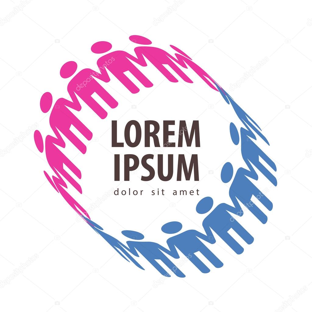 People kept for hands on a white background. vector illustration