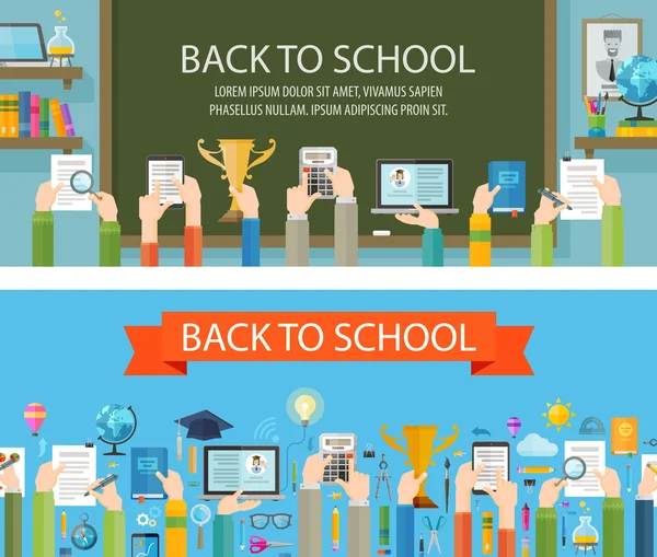 School vector logo ontwerpsjabloon. onderwijs of scholing pictogram — Stockvector