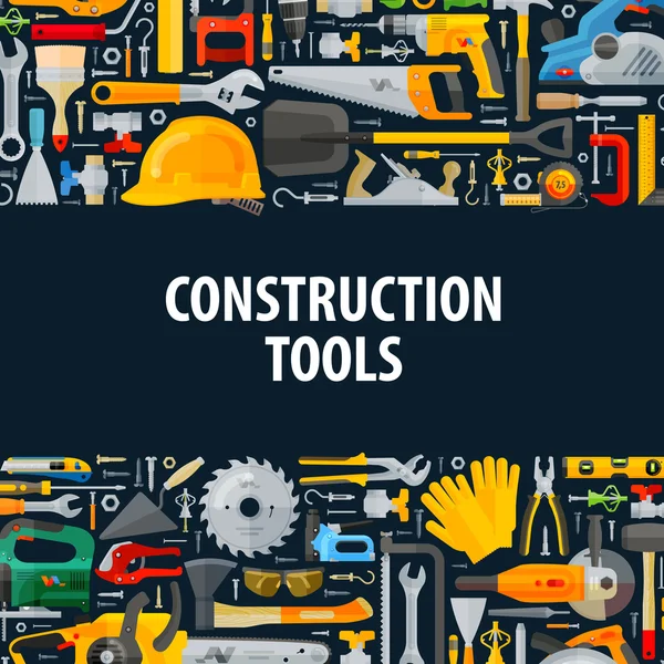 Εργαλεία φορέα λογότυπο πρότυπο σχεδίασης. κατασκευής ή την κατασκευή εικονίδια — Διανυσματικό Αρχείο