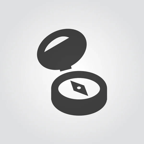 Icône noire boussole. signe et symbole — Image vectorielle