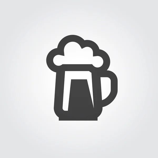 Bier, Ale Vector Logo Design-Vorlage. Alkoholgetränk oder Pub-Symbol — Stockvektor