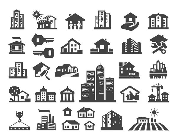 House vector logo design template. estate or building icons — Stock Vector