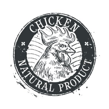 tavuk vektör logo tasarım şablonu. horoz veya grubu simgesi