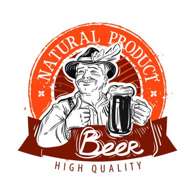 bira, bira vektör logo tasarım şablonu. pub ya da içki içecek simgesi