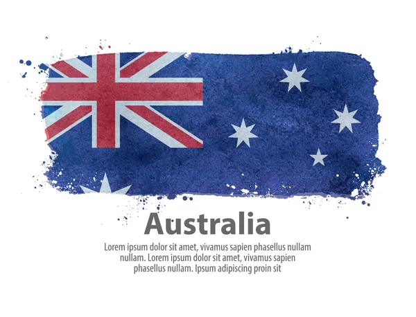 Bandeira da Austrália. Ilustração vetorial —  Vetores de Stock