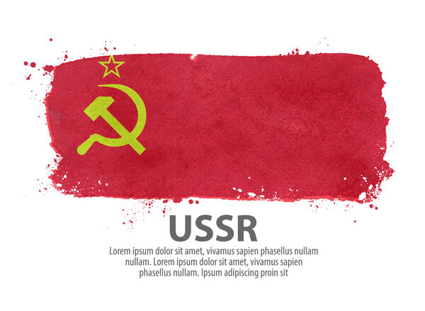 flag USSR, Russia. vector illustration