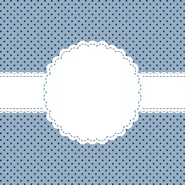 Banderole en patrón de punto — Archivo Imágenes Vectoriales
