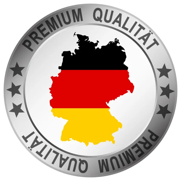 Botón redondo para alemán de calidad premium — Archivo Imágenes Vectoriales