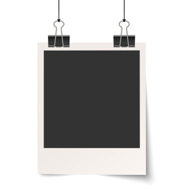 bağlayıcı klipleri ile eski fotoğraf