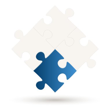Puzzle 4 parça ve bir seçeneği ile