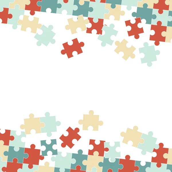 Puzzel stukjes achtergrond — Stockvector