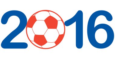 2016 yılında Fransa Ulusal renkleri ile yazı