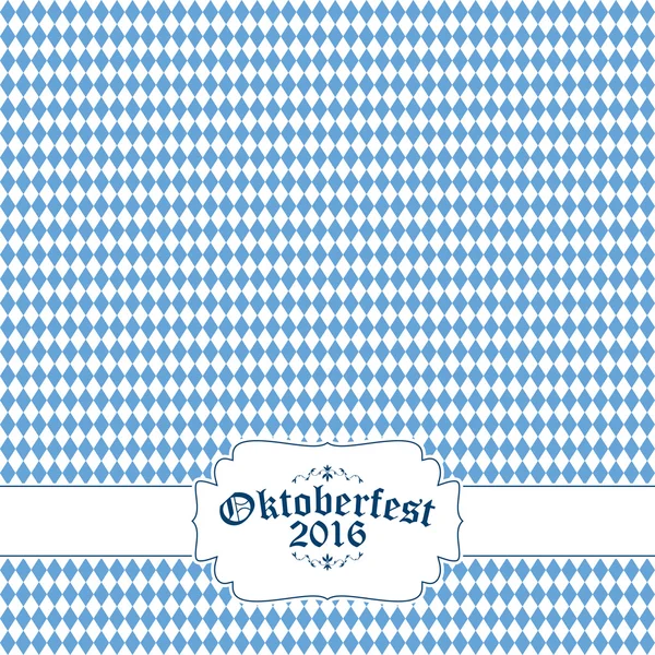 Oktoberfest arka plan mavi-beyaz kareli desenli