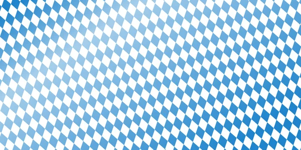 Blå rutig Oktoberfest banner — Stock vektor