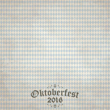 Oktoberfest 2016 için damalı deseni ile antika arka plan