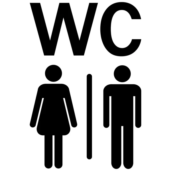 WC sign Men Women — Stock Vector