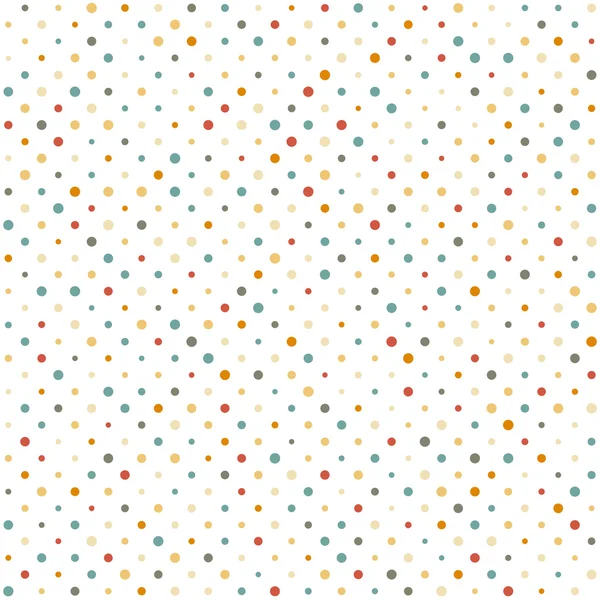 Nahtloser Hintergrund farbige Punkte — Stockvektor