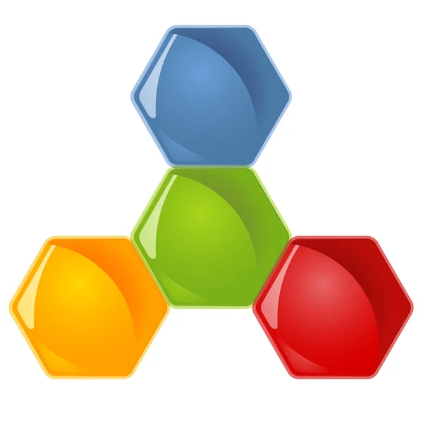 Honeycomb - 4 alternativ — Stock vektor