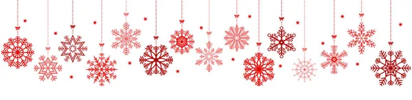 Vektor Panoráma Banner Különböző Lógó Csillagok Karácsonyi Téli Idő Fogalmak — Stock Vector