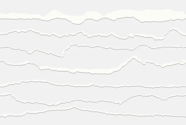 Coleção Papel Sem Costura Rasga Cinza Branco Colorido — Vetor de Stock