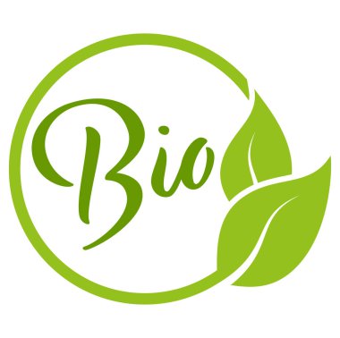 Yapraklı modern yeşil yuvarlak damga, metin biyografisi