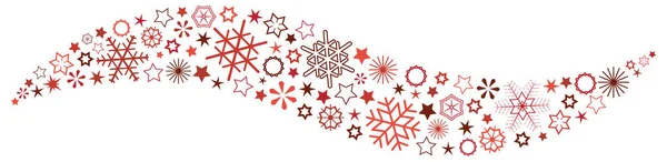 Eps Vektorový Soubor Pro Vánoční Reklamu Pracuje Různými Sněhové Hvězdy — Stockový vektor