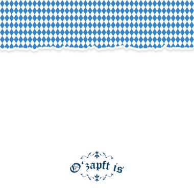 yırtık kağıt oktoberfest arka plan metin o'zapft ile