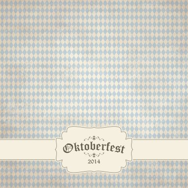 eski antika arka plan ile damalı deseni ve yama oktoberf