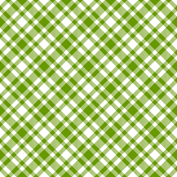 Checkered tablecloths pattern green - endless — Stock Vector