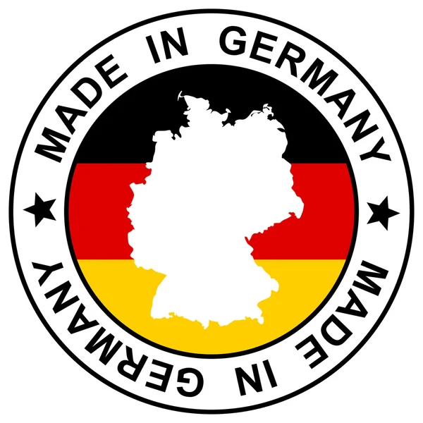 Selo fabricado na Alemanha — Vetor de Stock