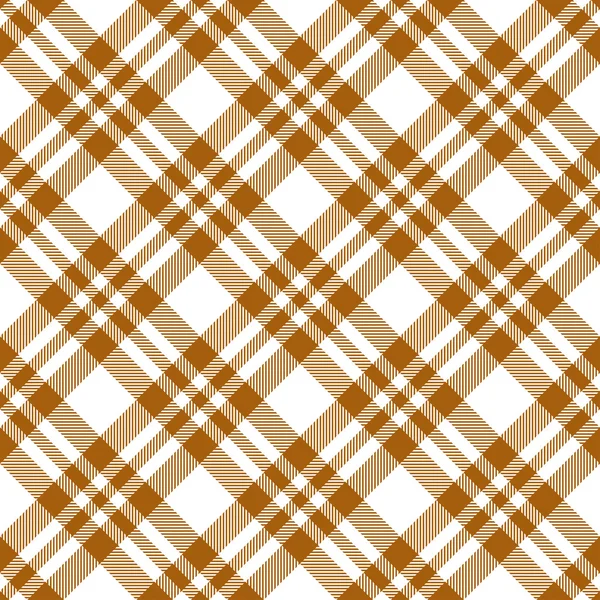 Checkered tablecloths pattern endlessly - brown — Stock Vector