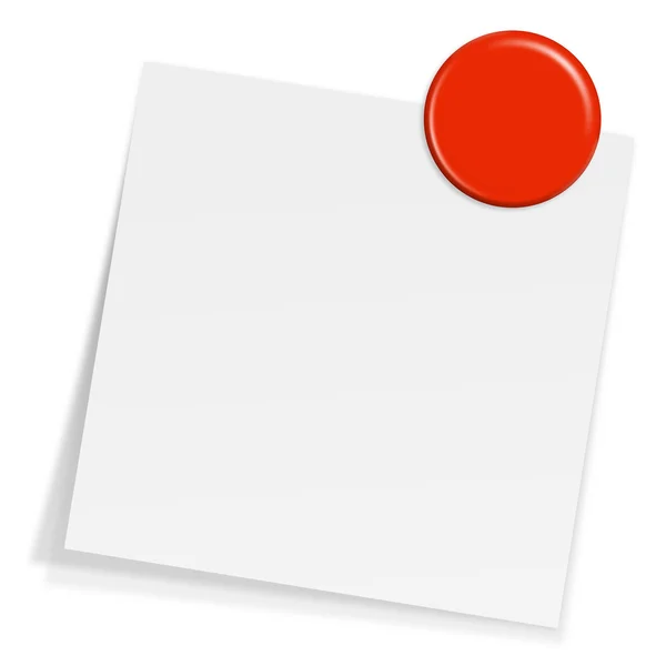 Notepaper con imán — Vector de stock