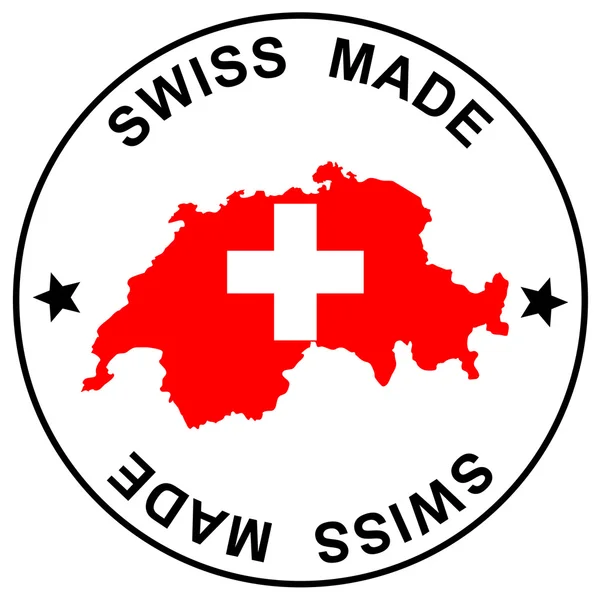 Parche Swiss Made — Vector de stock