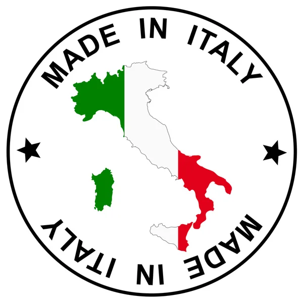 Patch fabriqué en Italie — Image vectorielle