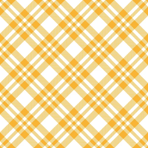 Geruite tafelkleden patroon geel - eindeloze — Stockvector