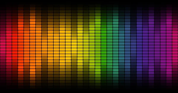 Ψηφιακή ισοσταθμιστή φόντο πολύχρωμο - ατέλειωτα — Διανυσματικό Αρχείο