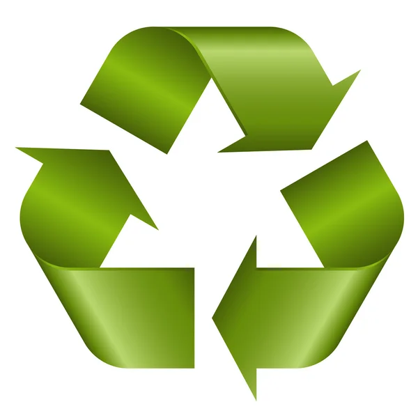 Recycling symbol green — Stock Vector