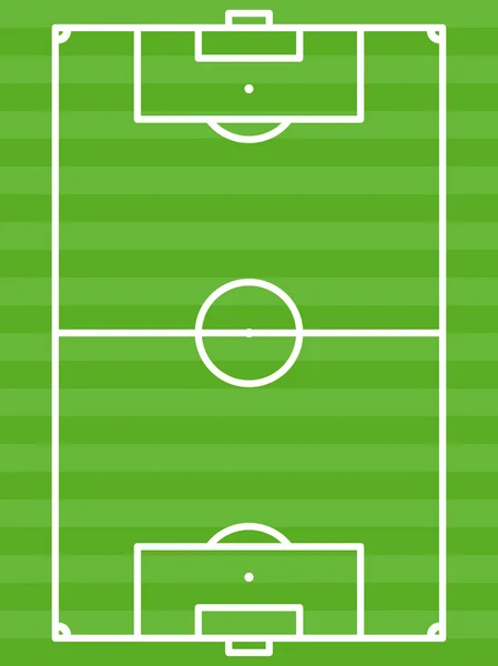 Campo di calcio verde - illustrazione vettoriale — Vettoriale Stock